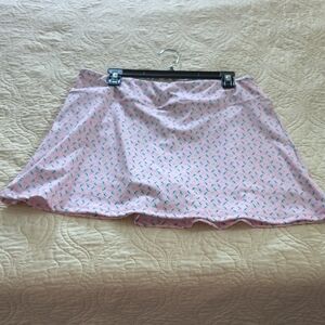 crown & ivy Pink Printed Circle Skort